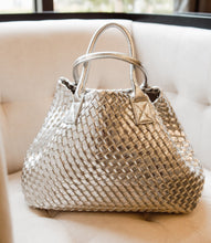 Load image into Gallery viewer, Silver Hand Woven Bag
