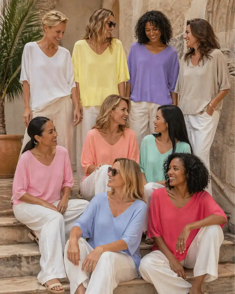 Soft V-Neck Lightweight Knit