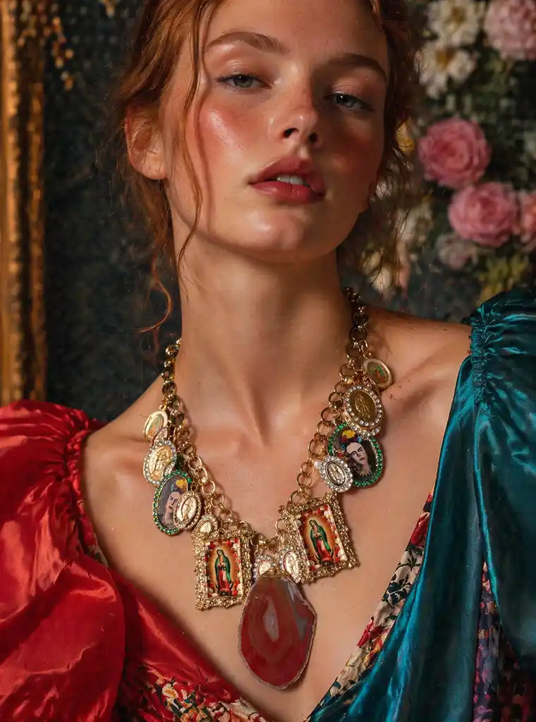 Sacred Agate Medallion Necklace