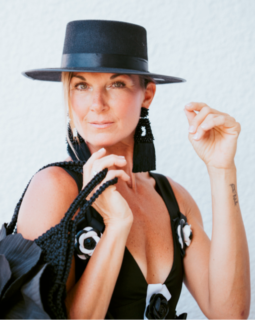 Black Flamenco Hat