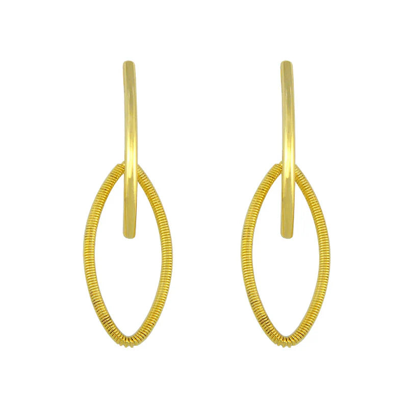 Oval Dangly Earrings – Super Fun- Feather-Light