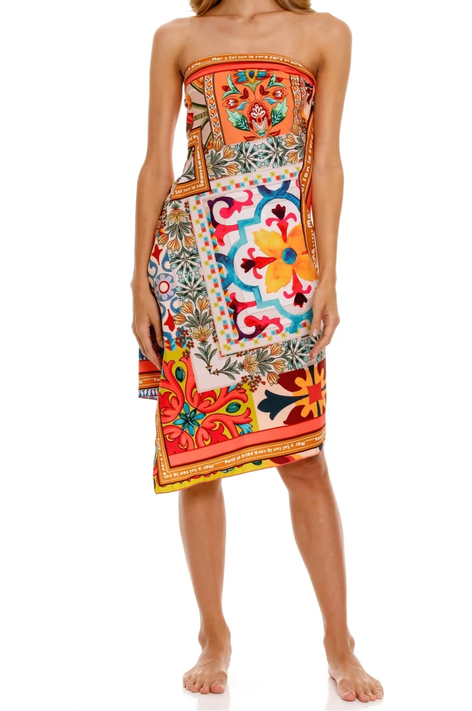Mediterranean Mosaic Pareo – Fire & Fiesta