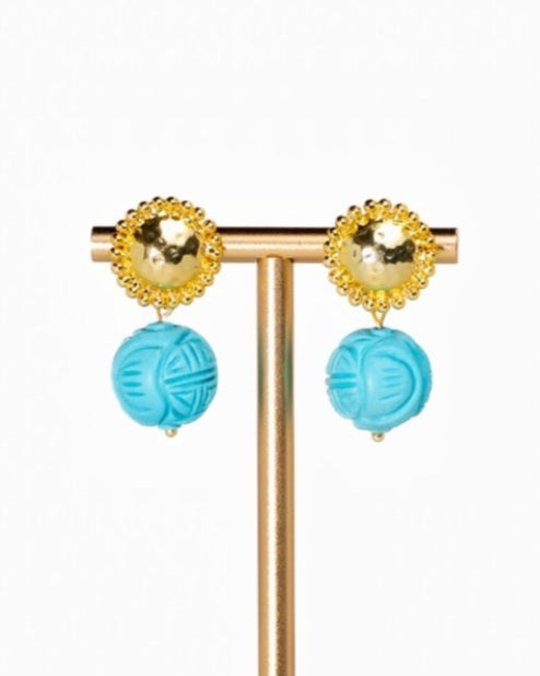 Turquoise Happiness Drop Earrings
