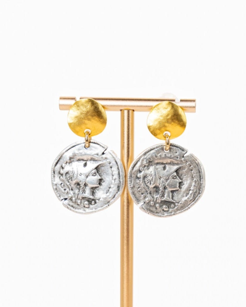 Coin Goddess Earrings