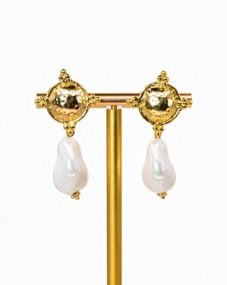 Sculptural Baroque Pearl Drops