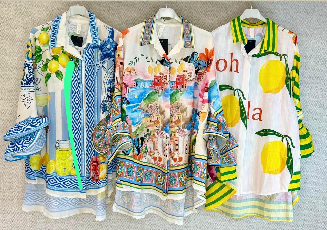 Vibrant Print Statement Blouses