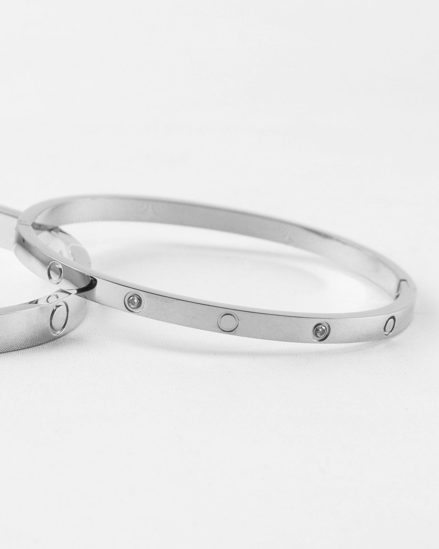 Elsie Signature Bangle Bracdelet- Thin with CZ's