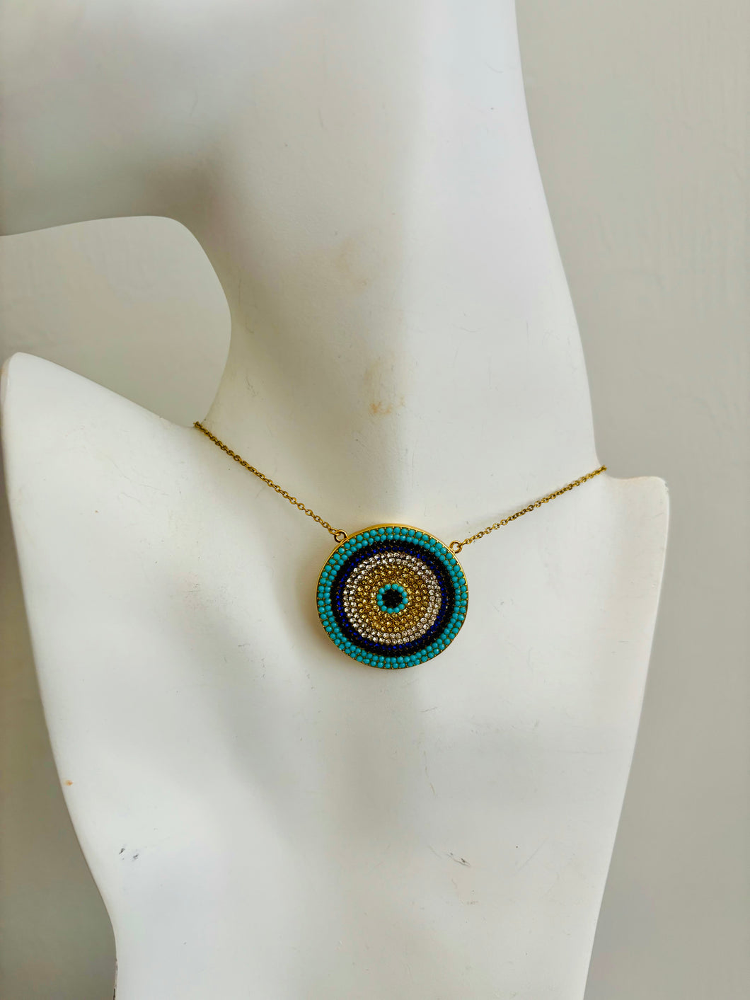 Simple Evil Eye Pendant Necklace