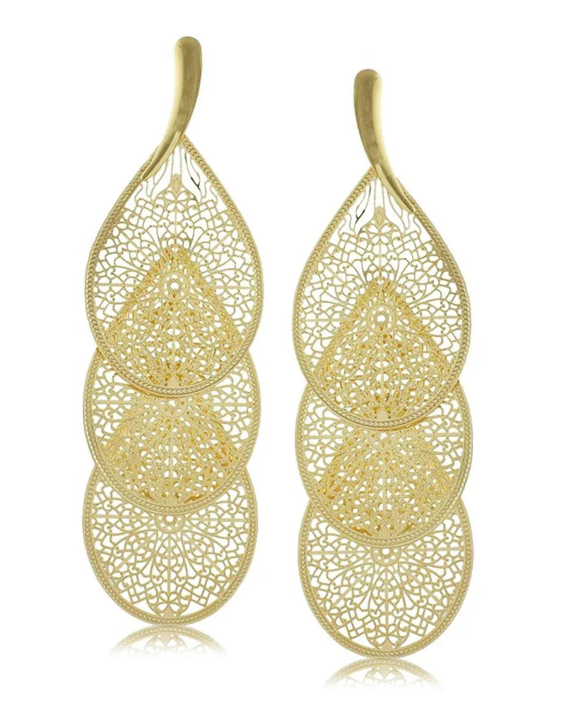 Golden Filigree Dream Earrings
